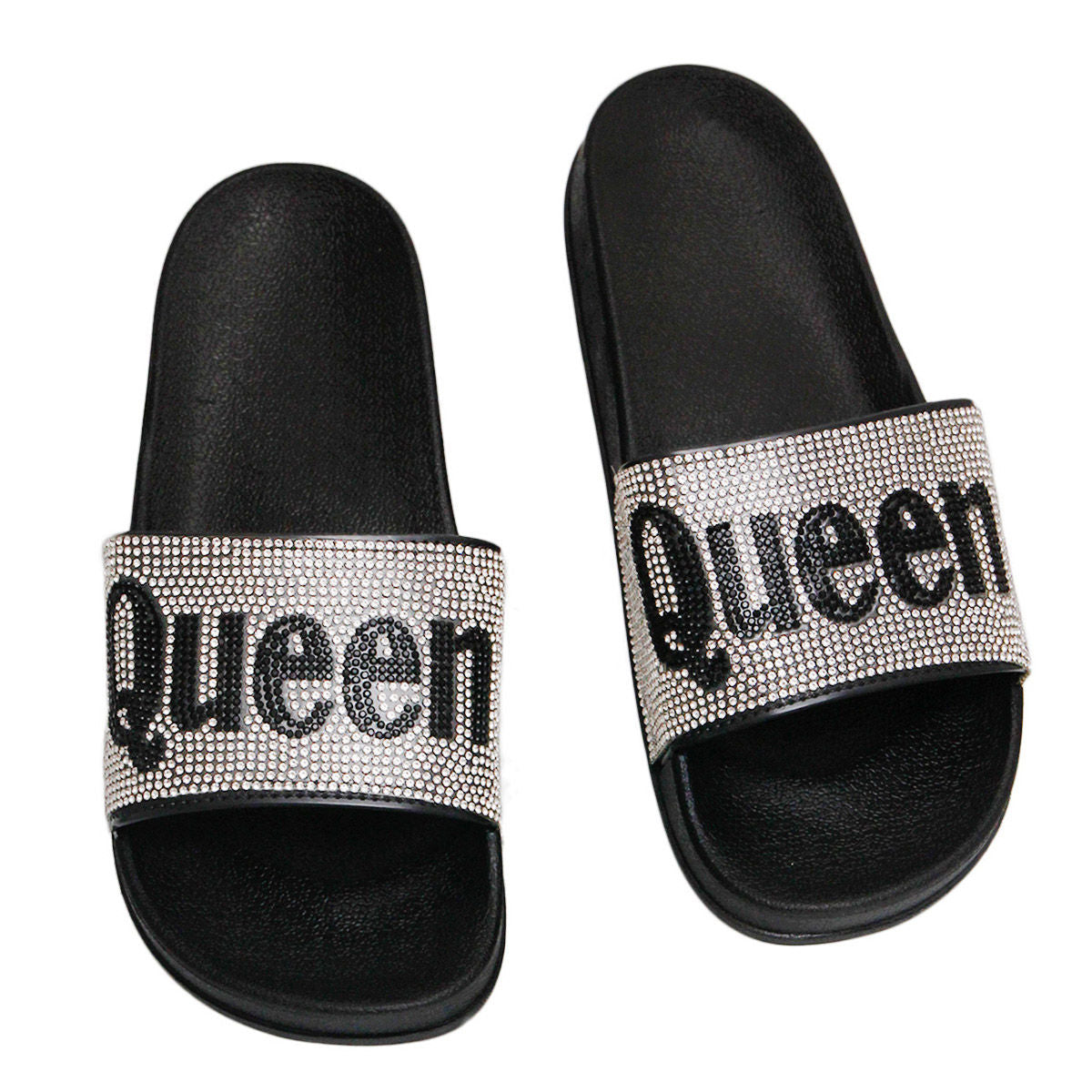 Size 9 Queen Silver Slides