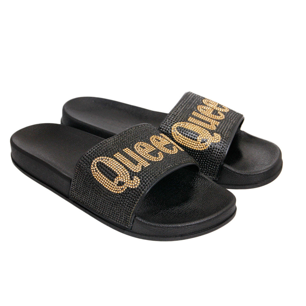 Size 9 Queen Black Slides