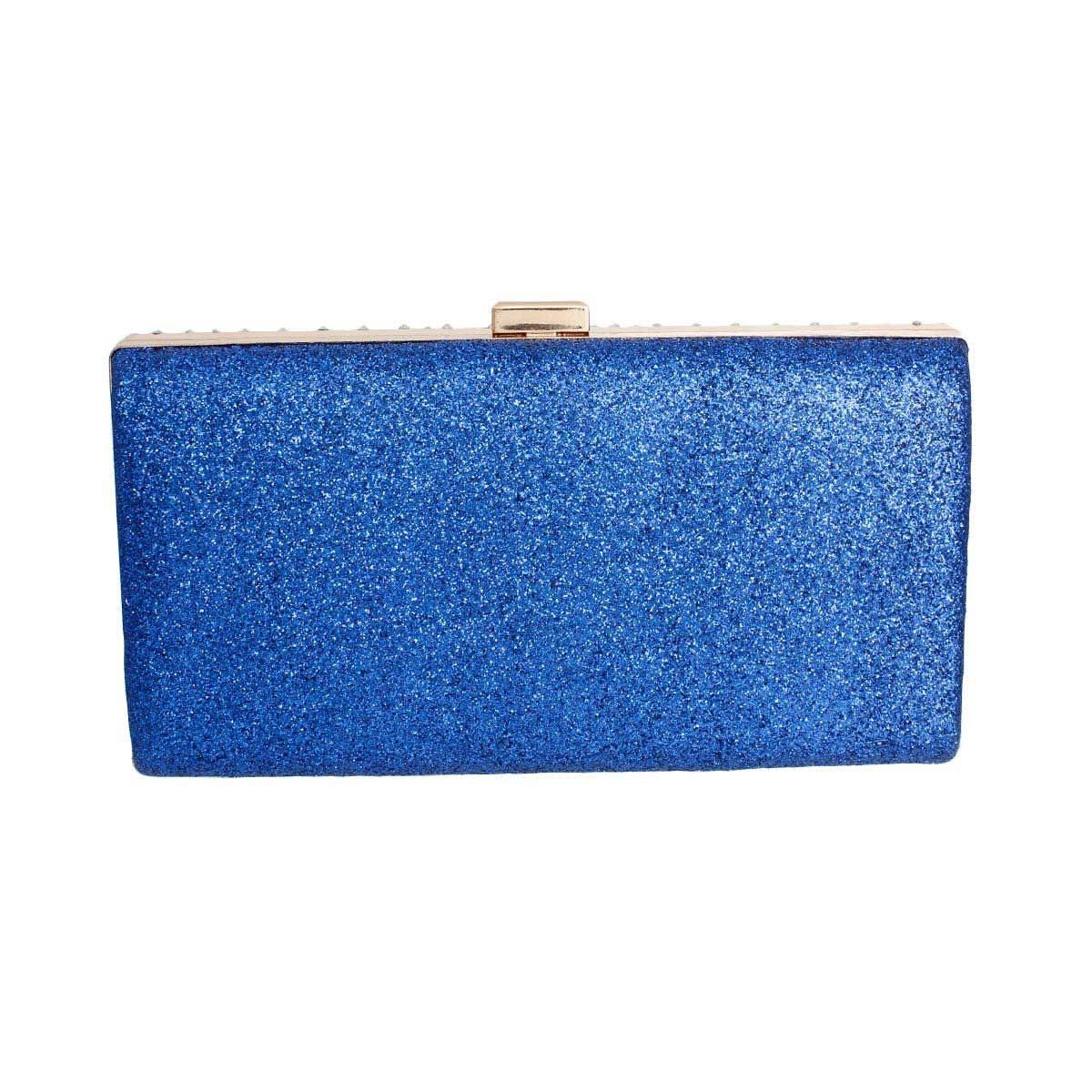 Clutch Hard Case Royal Blue Bag for Women