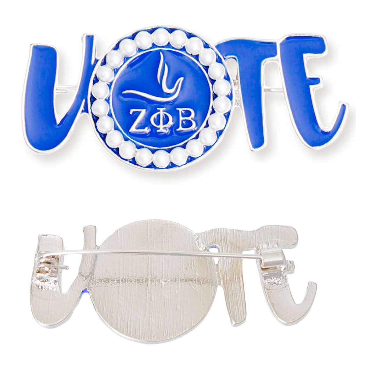 Brooch Zeta Phi Vote Sorority Pin for Women