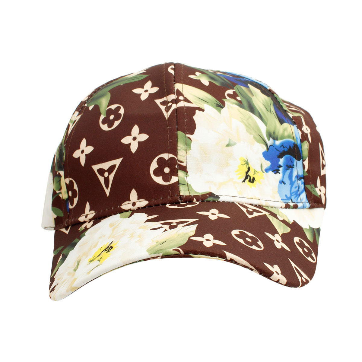 Blue LV Monogram Flower Cap