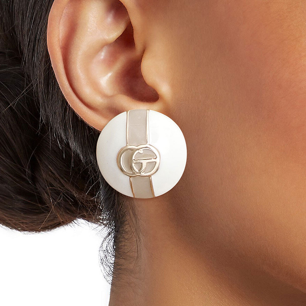 Dome Ivory Designer Studs