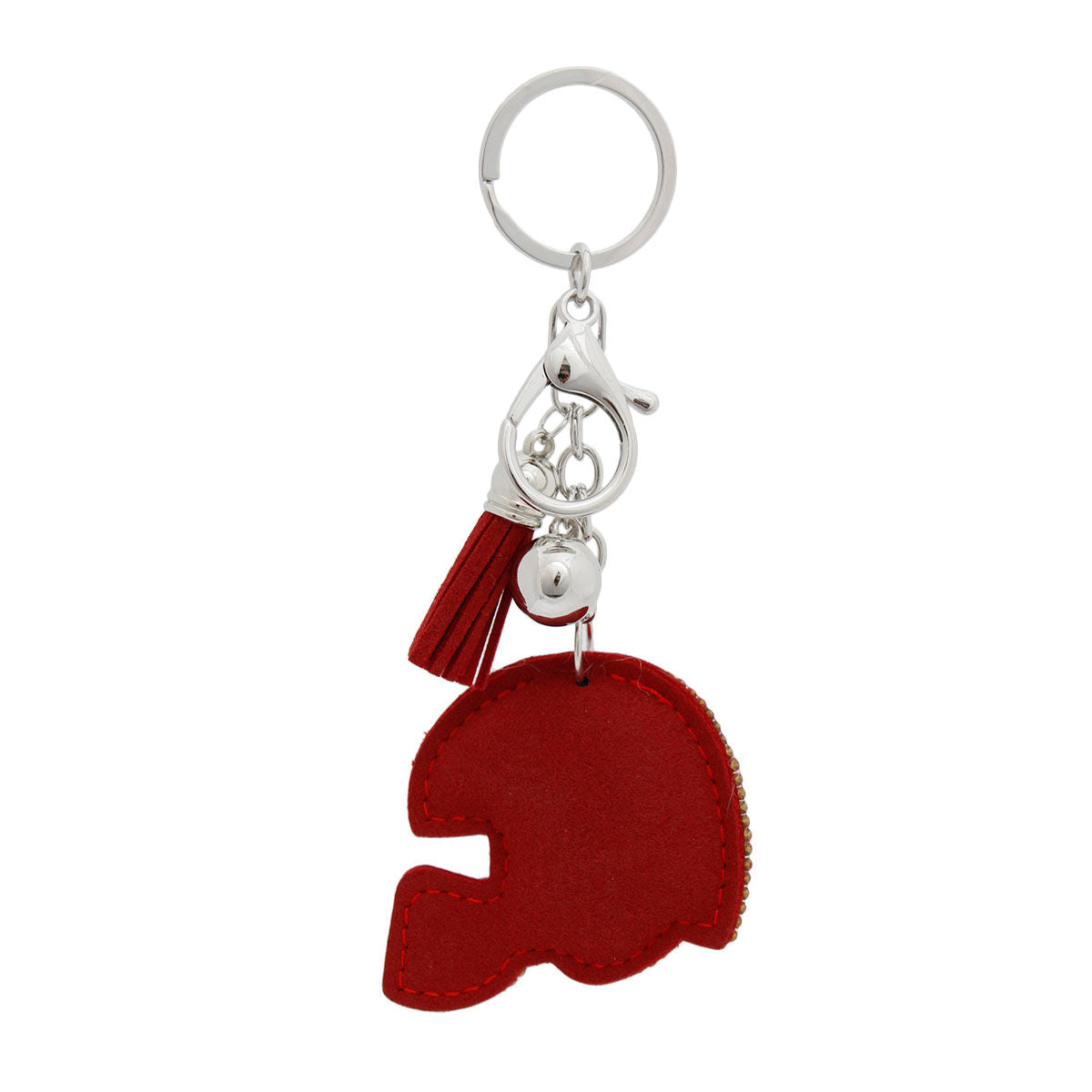 Red Football Helmet Keychain Bag Charm