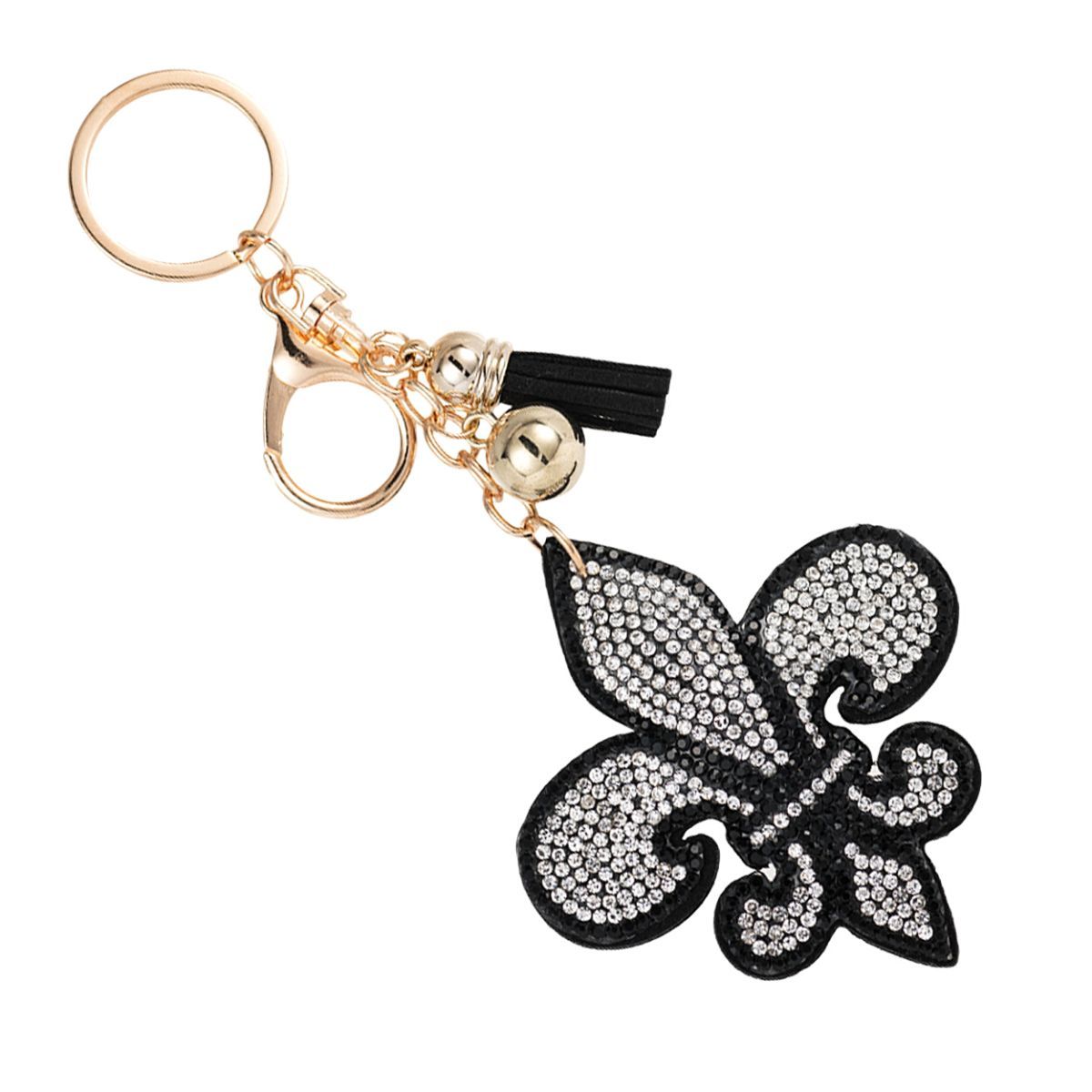 Fleur de Lis Keychain Bag Charm