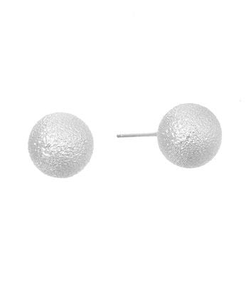 Silver Simple Stud Earrings