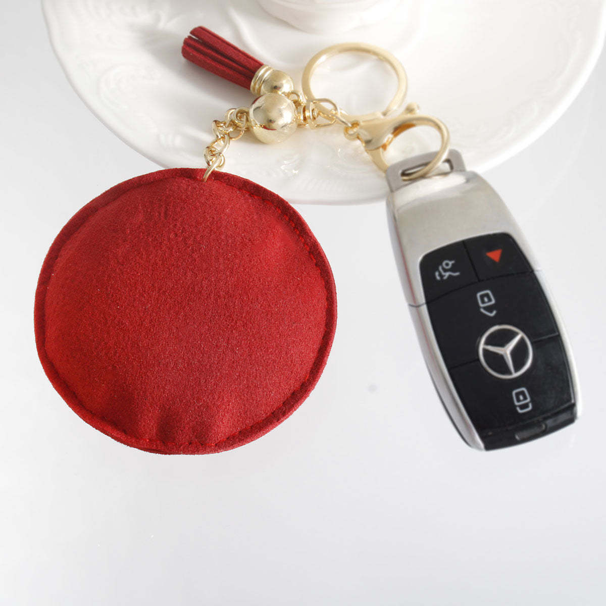 Red Padded Sorority Keychain