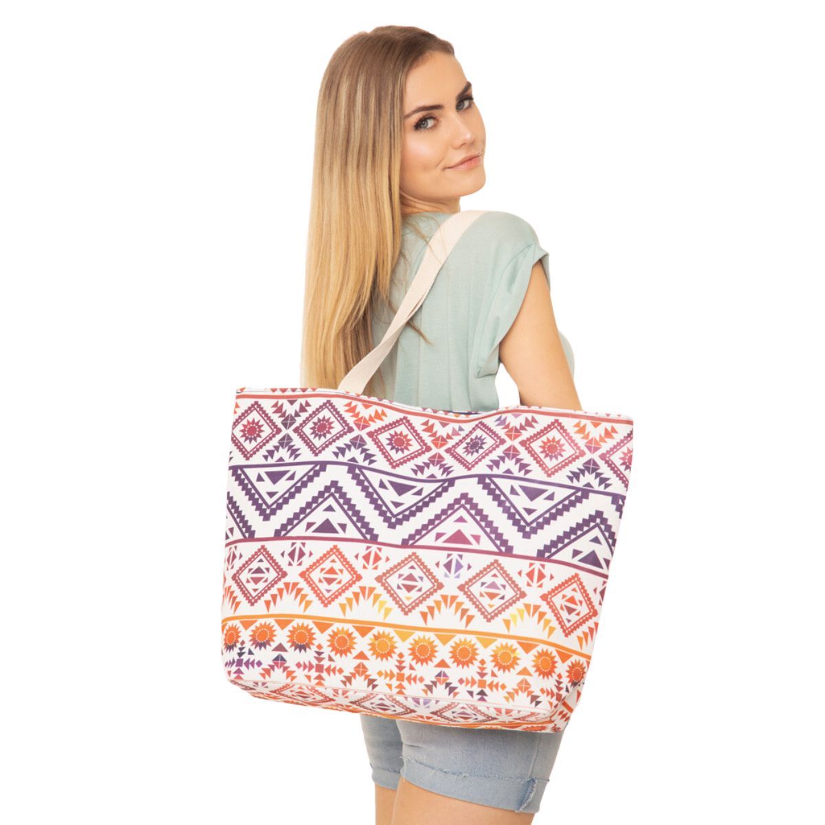 Colorful Tribal Beach Tote