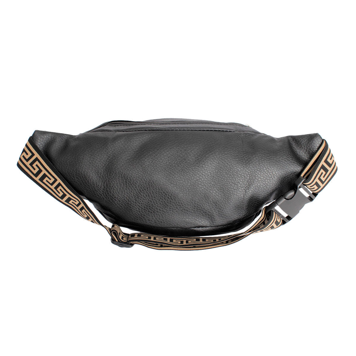 Black 4 Pocket Greek Fanny Pack