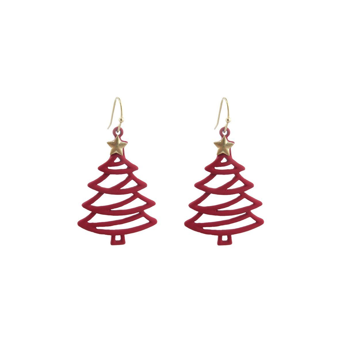 Red Xmas Tree Fish Hooks